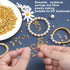 1500pcs 6mm Gold Flat Round Spacer Beads Disc Loose Jewelry Making Beads for DIY Bracelet Necklace Earring Craft Supplies...